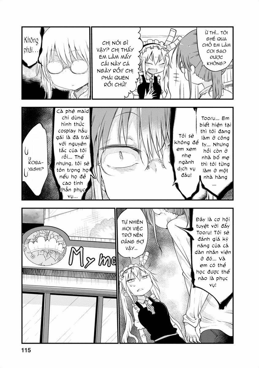 cuộc sống trả ơn của nàng rồng tohru! chapter 47: \"tooru và quán cà phê hầu gái\" - Trang 2